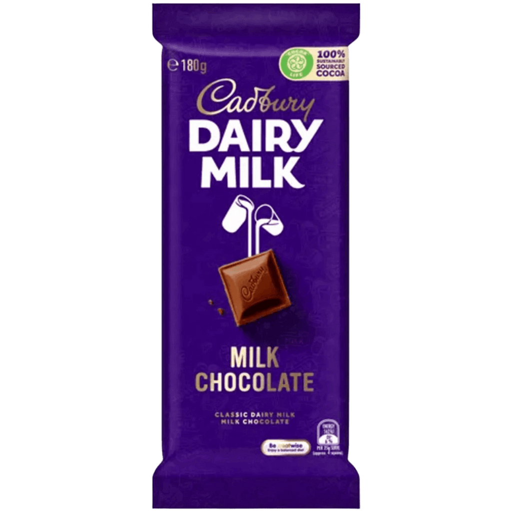 Cadbury Dairy Milk Chocolate Block 180g