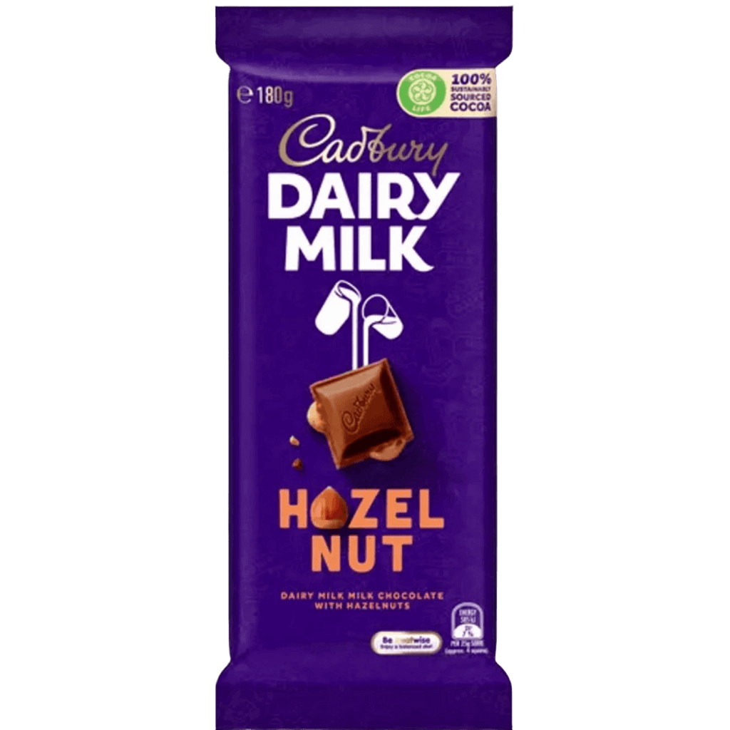 Cadbury Dairy Milk Hazelnut Chocolate Block 180g