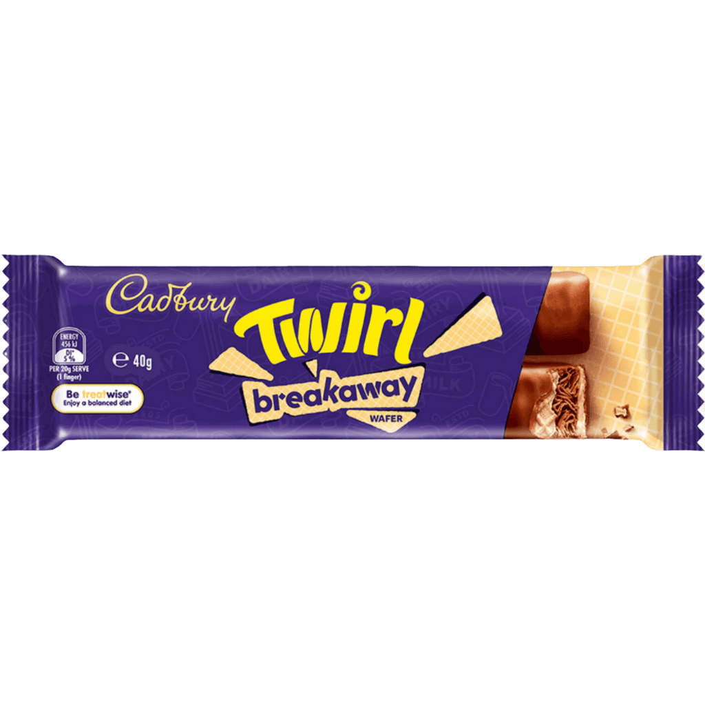 Cadbury Twirl Breakaway Wafer Chocolate Bar 40g