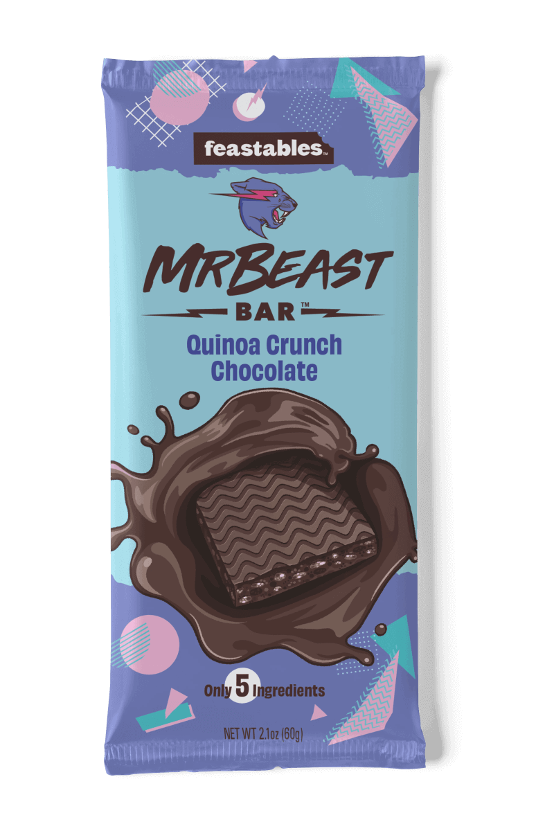 Feastables MrBeast Bar Quinoa Crunch Chocolate 60g – International ...