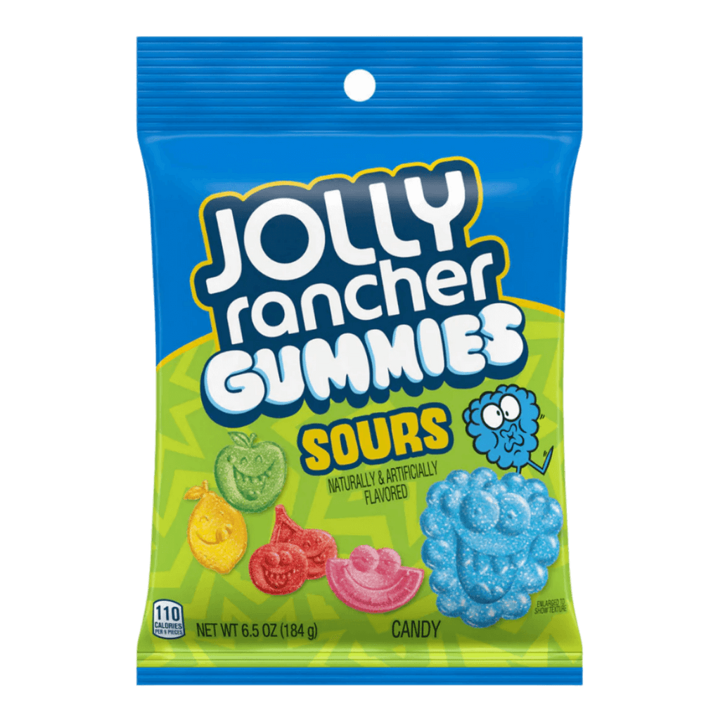 Jolly Rancher Gummies Sour Peg Bag 6.5oz / 184g