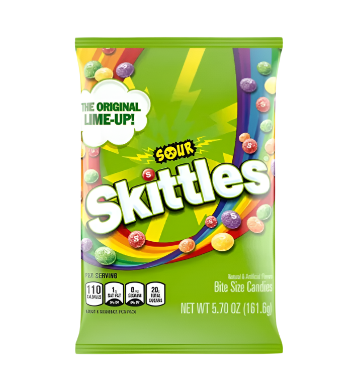 Skittles Sour Peg Bag 5.7oz / 161.6g