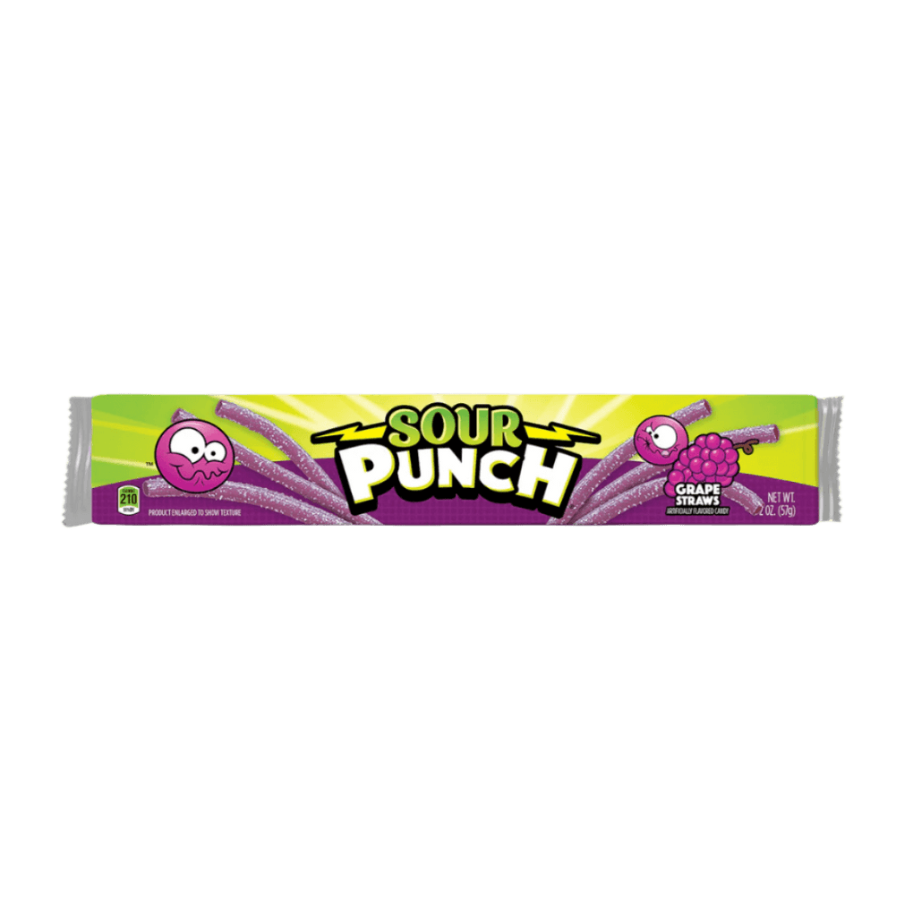 Sour Punch Grape Straws 2oz / 57g