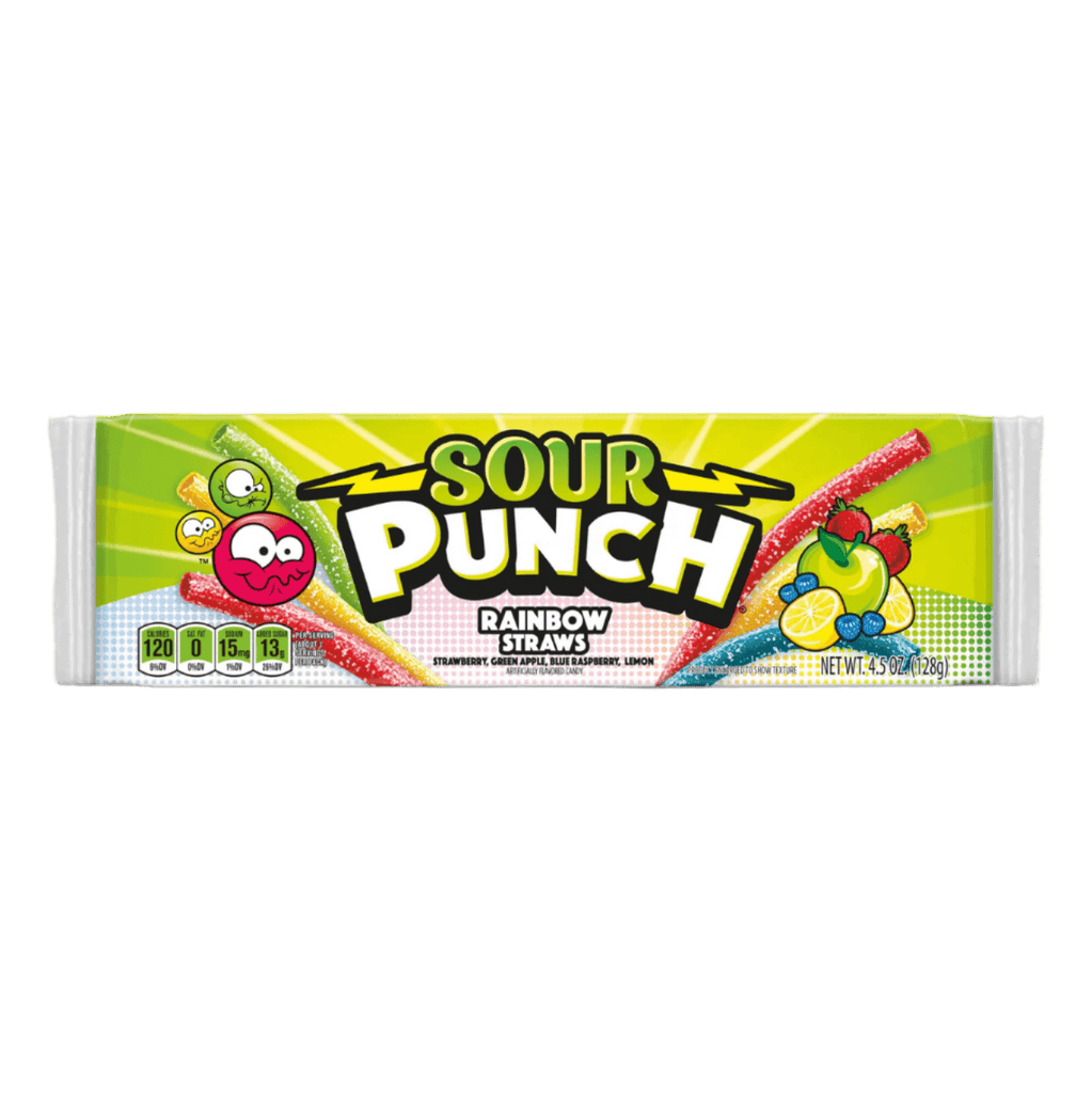 Sour Punch Rainbow Straws Tray 4.5oz / 128g