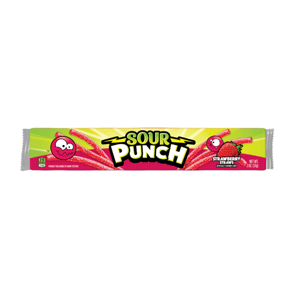 Sour Punch Strawberry Straws 2oz / 57g