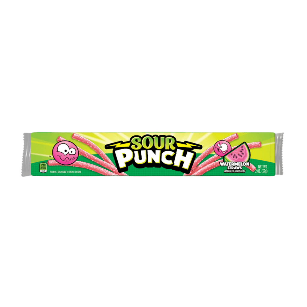 Sour Punch Watermelon Straws 2oz / 57g