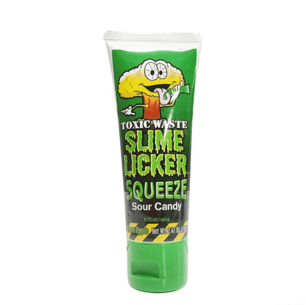 Toxic Waste Slime Licker Squeeze Sour Candy Green Apple 2.47oz / 70g