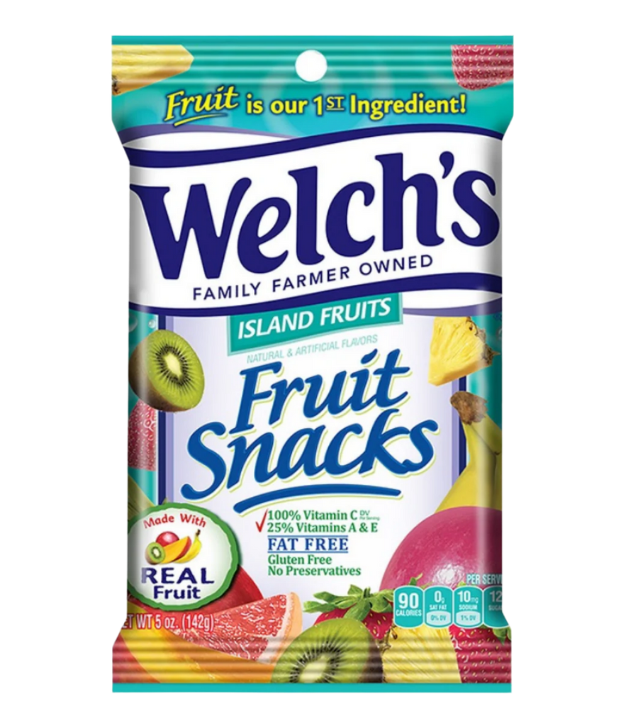 Welch's Fruit Snacks Island Fruits 5oz / 142g